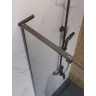 Душевая перегородка BELBAGNO UNO-L-1-TB-80-C-GM 800x2000 мм Оружейная сталь