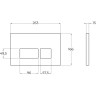 Кнопка смыва BELBAGNO BB044NERO