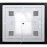 Зеркало BELBAGNO SPC-KRAFT-1000-800-LED-TCH-WARM-NERO в алюминиевой раме со встроенным светильником, сенсорным выключателем и подогревом, 1000x32x800